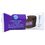 San J Tamari Black Sesame Brown Rice Crackers Sauce