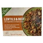 Miss Olives Ready Meals - Lentils With Beef with Vegetables in hearty Sauce