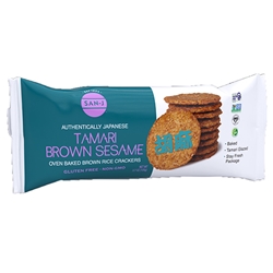 San J Tamari Brown Sesame Brown Rice Crackers Sauce