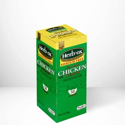 Herb - Ox ® Instant Broth - Sodium Free Chicken Flavor 6 / 50 Pkt